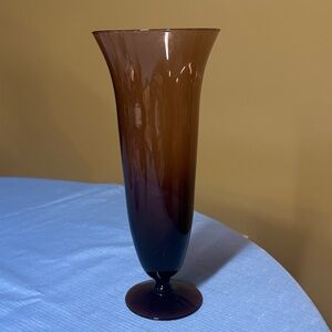 Empoli Amethyst Glass Vase 10.75” tall